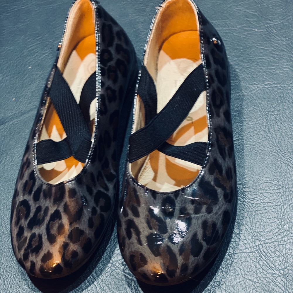 Naturino Girls Leopard Print Ballet Flats Size 29